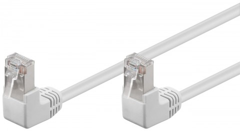 Laidas internetui ekranuotas SF/UTP CAT5E (RJ45) 0.5m kampu Goobay